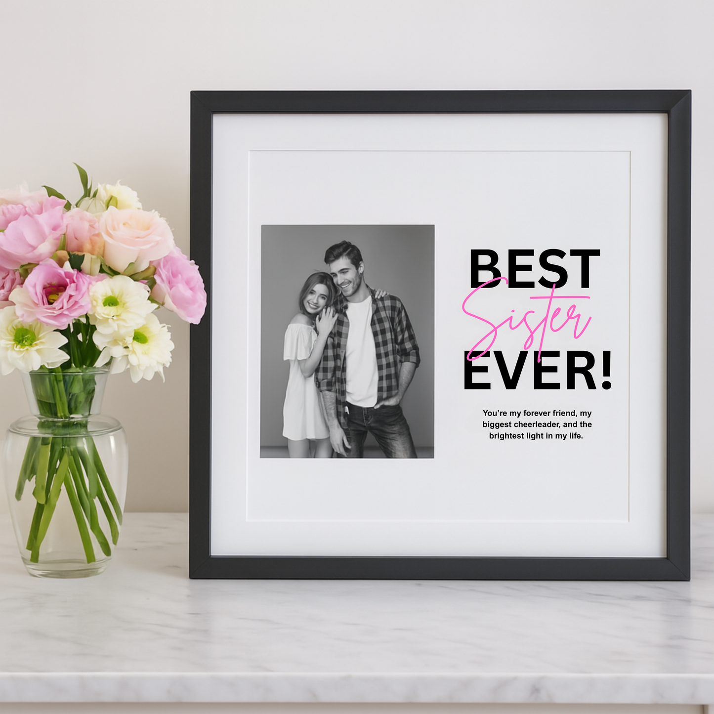 Best Sister Ever Custom Frame - Raksha Bandhan Gift