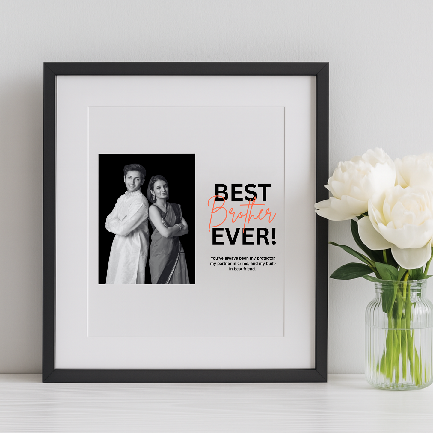 Best Brother Ever Custom Frame - Raksha Bandhan Gift