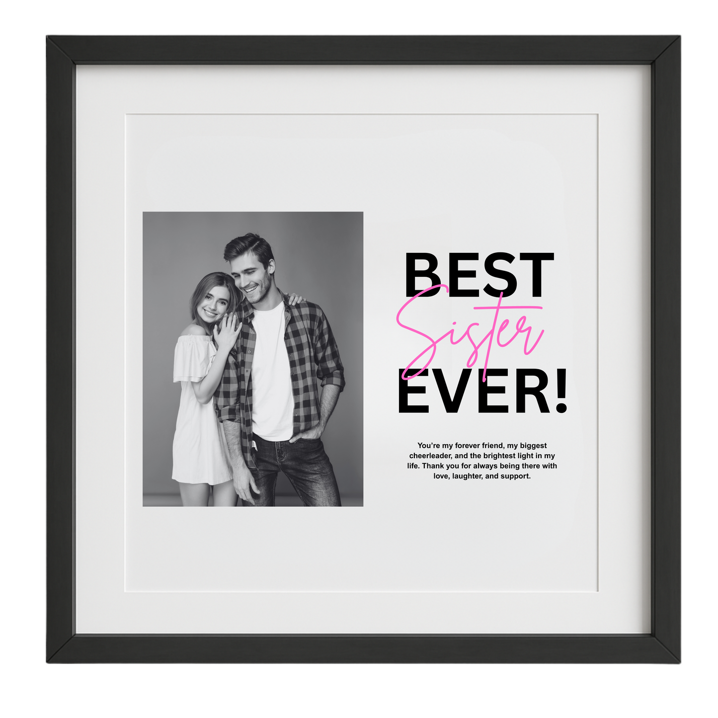 Best Sister Ever Custom Frame - Raksha Bandhan Gift