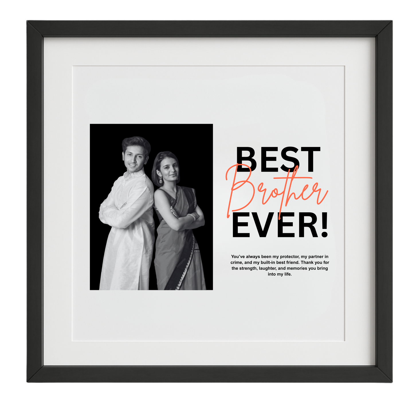 Best Brother Ever Custom Frame - Raksha Bandhan Gift