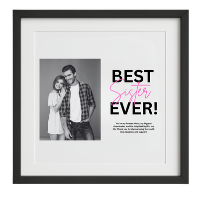 Best Sister Ever Custom Frame - Raksha Bandhan Gift