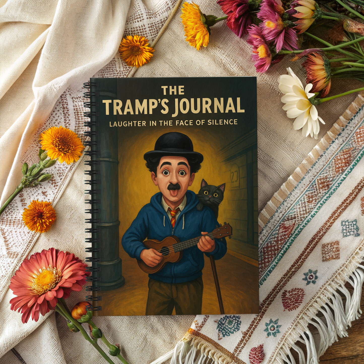 Laughter in Silence: Chaplin-Inspired Notebook