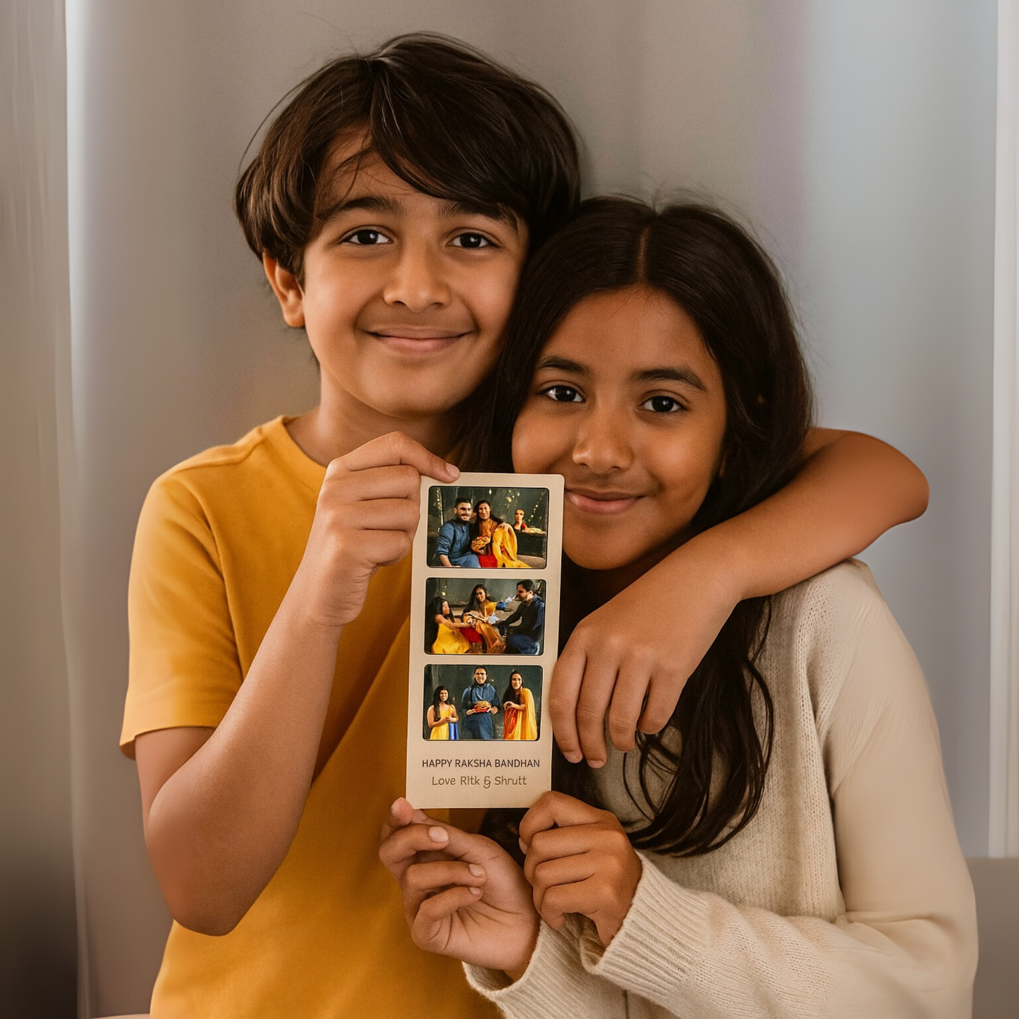 Photo Strip Magnet for Raksha Bandhan