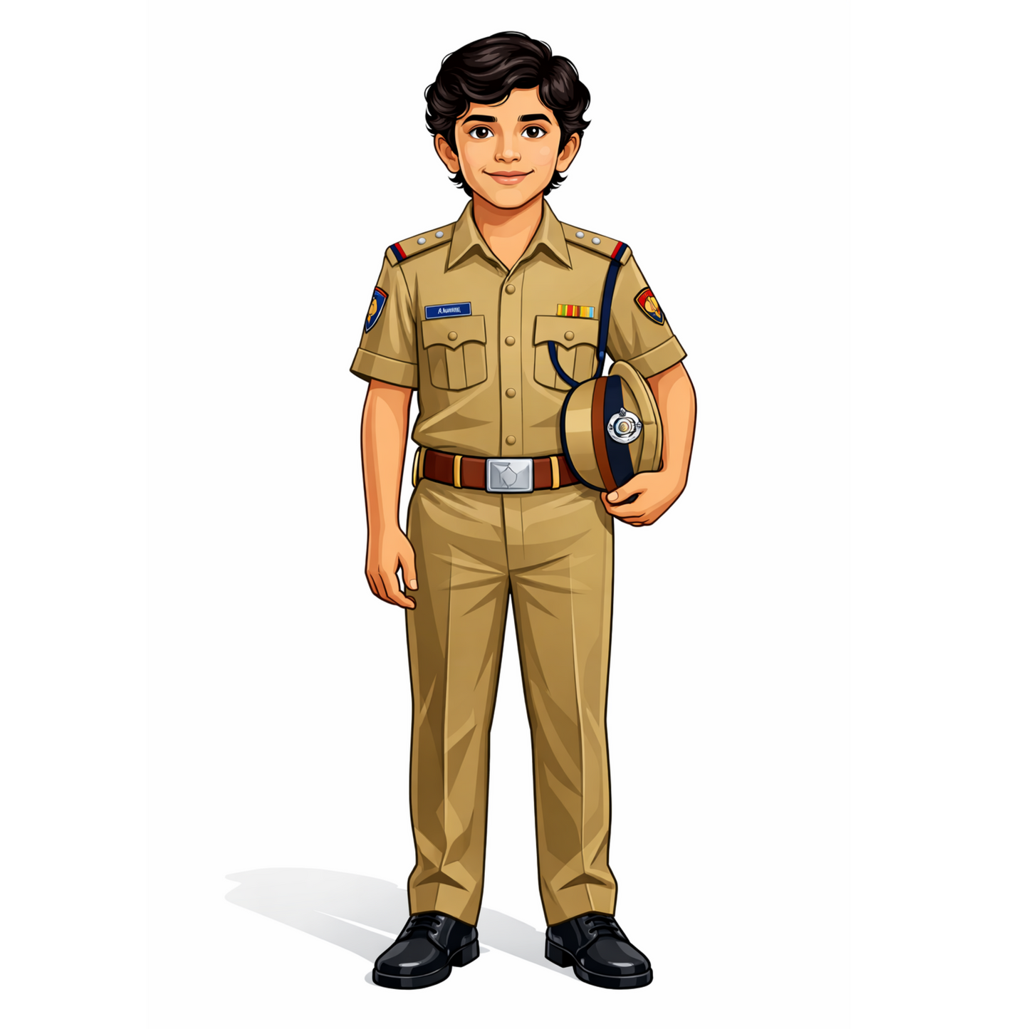Personalized Police Officer Kids Figurine