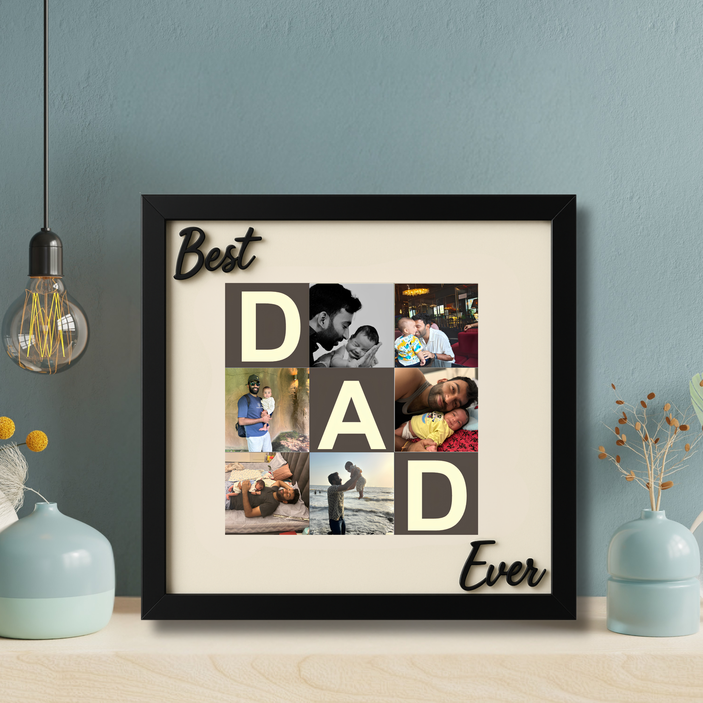 Best Dad Ever Custom Photo Frame