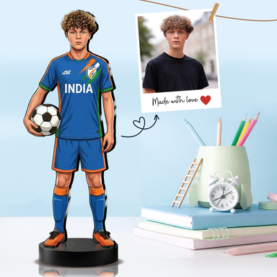 Personalized Football Player Kids Figurine