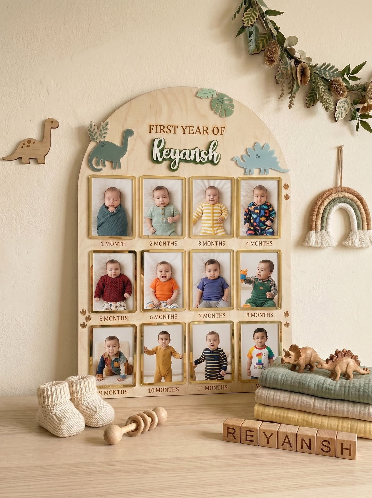 Milestone Memories | 12 Months Baby Photo Board