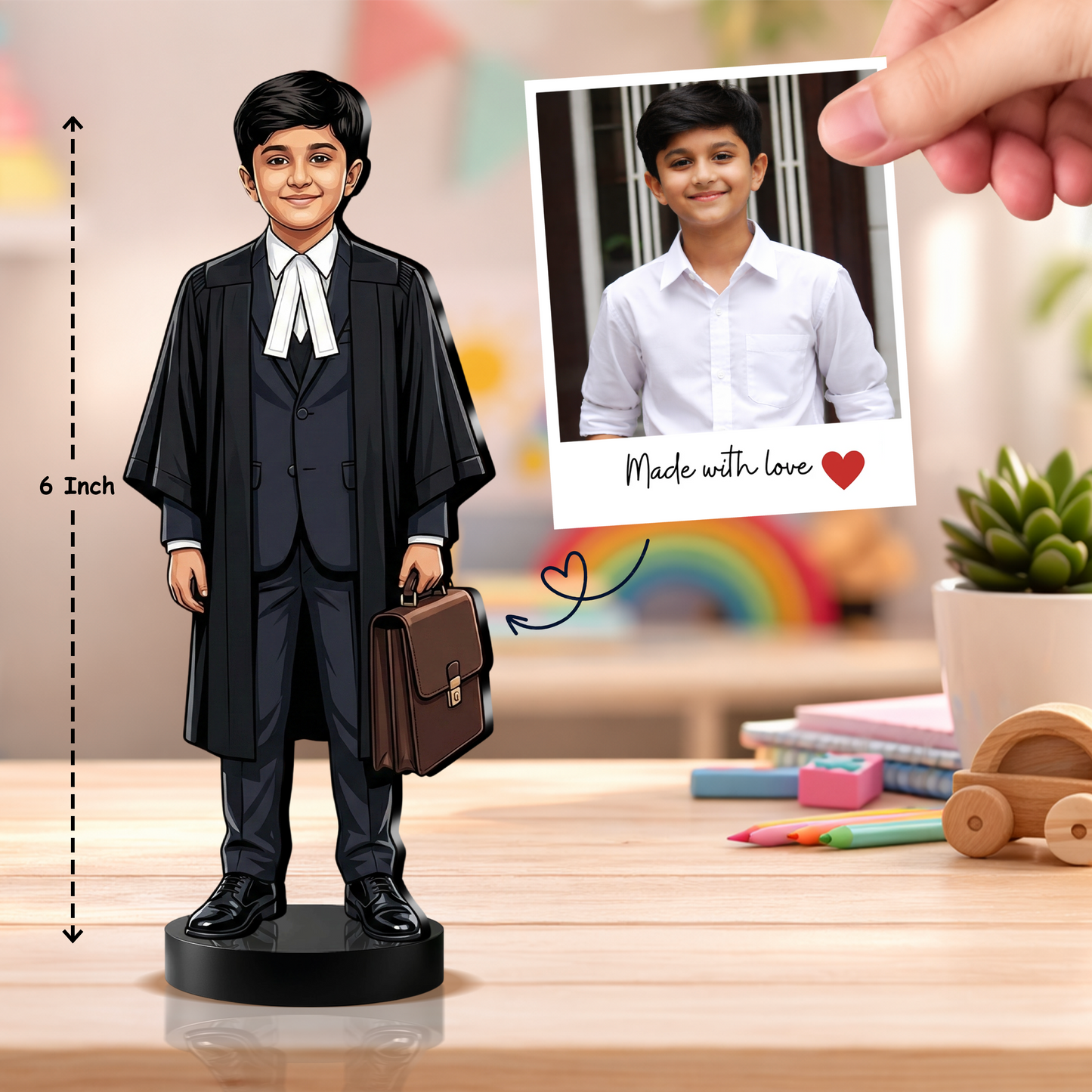 Personalized Kids Lawyer Figurine