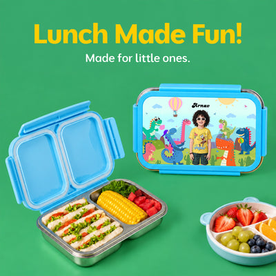 Bento Lite - Dino Theme | Personalized Kids Lunch Box