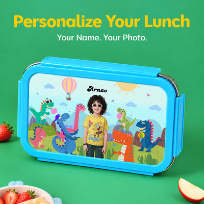 Bento Lite - Dino Theme | Personalized Kids Lunch Box