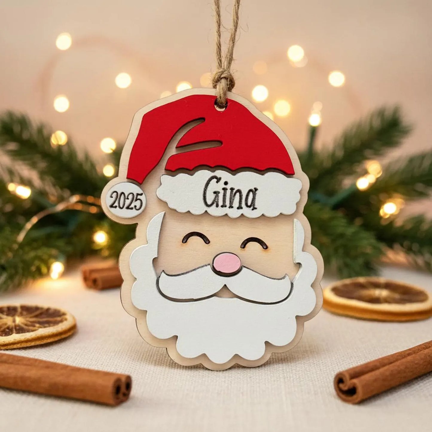 Personalized Santa Ornament