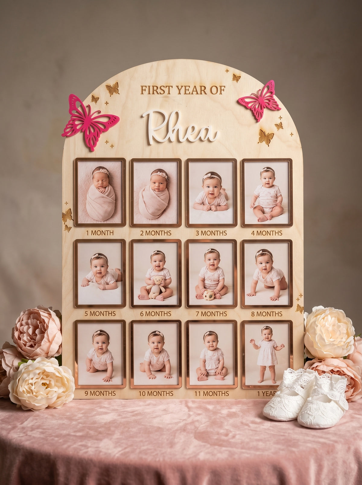 Milestone Memories | 12 Months Baby Photo Board