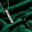 Unisex Bar Engraved 2 Necklace with FREE Luxury Valentine Wooden Box