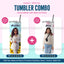 Rakhi special: Personalised Stainless Steel Bottle and Tumbler Combo