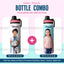 Rakhi special: Personalised Stainless Steel Bottle and Tumbler Combo