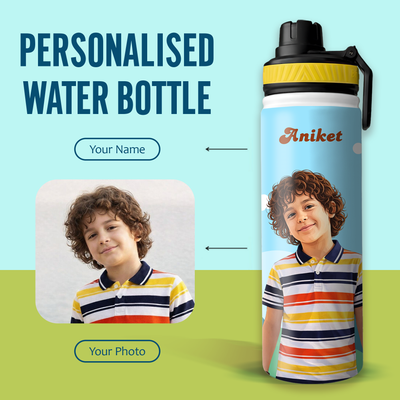 Personalized Giraffe Kids Stainless Steel Water Bottle