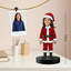 Personalized Girl Santa Caricature Figurine